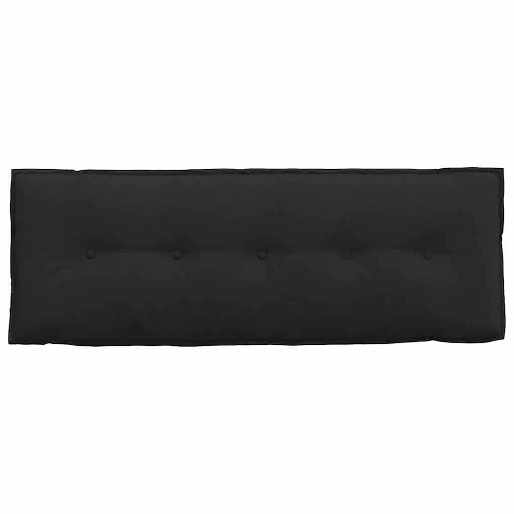 Rücken Kissen Schwarz 140 x 50 cm Mikrofaserstoff