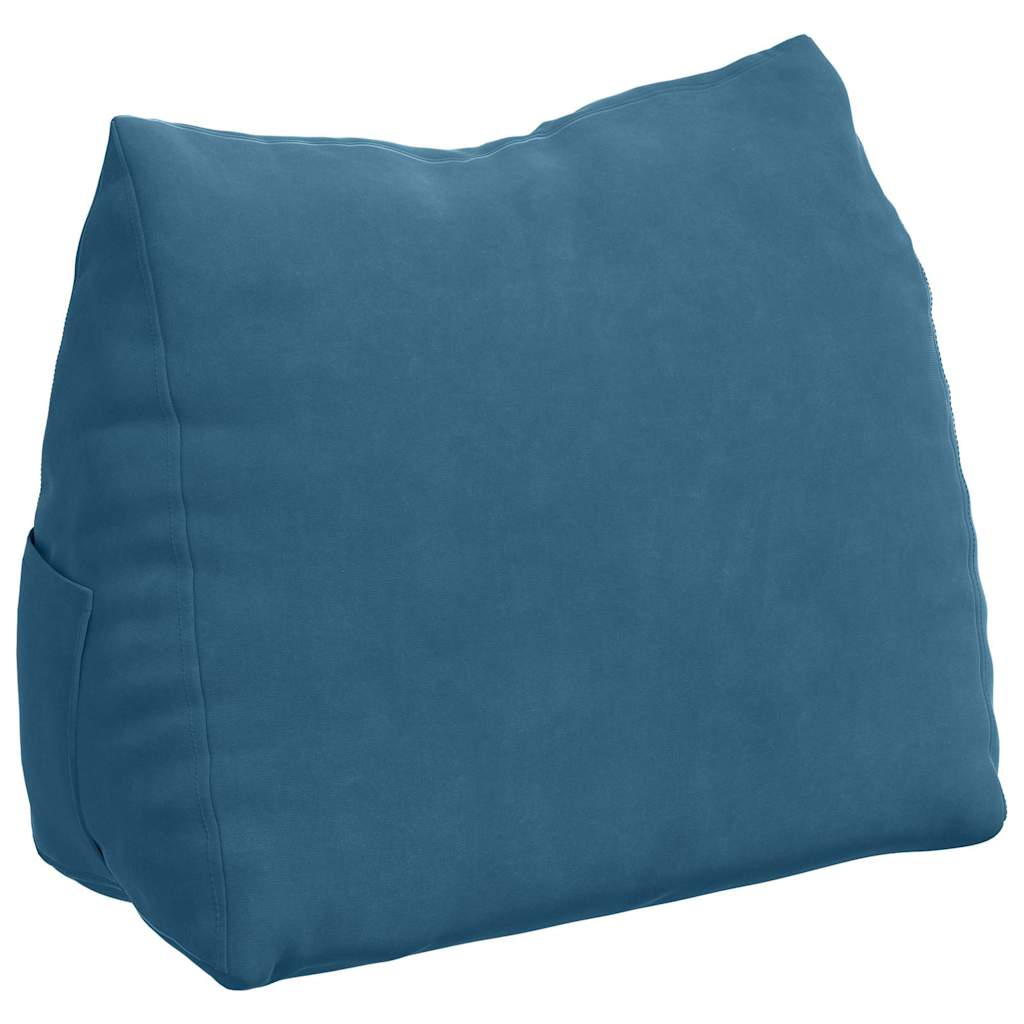 Rücken Kissen Blau 45 x 20 x 35 cm Cordstoff