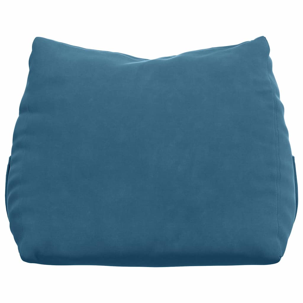 Rücken Kissen Blau 45 x 20 x 35 cm Cordstoff