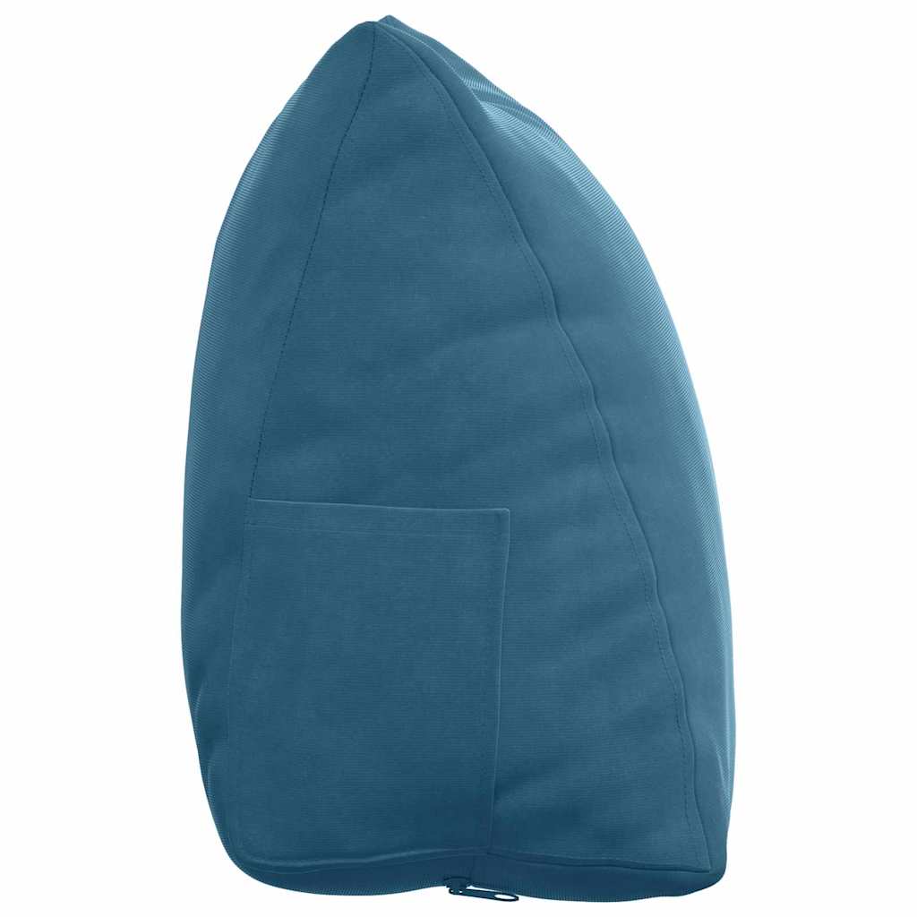 Rücken Kissen Blau 45 x 20 x 35 cm Cordstoff