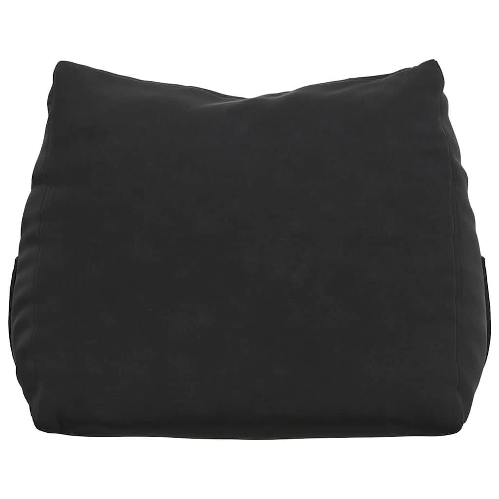 Rücken Kissen Schwarz 45 x 20 x 35 cm Cordstoff