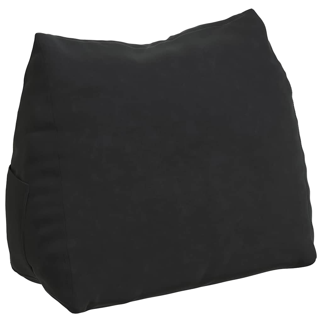 Rücken Kissen Schwarz 60 x 20 x 50 cm Cordstoff