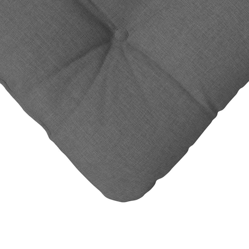 Sitzkissen 4 stk. Stoff Dunkelgrau 40 x 40 x 12 cm