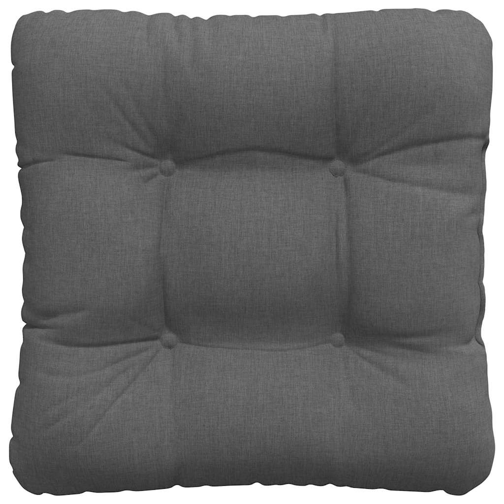 Sitzkissen 4 stk. Stoff Dunkelgrau 40 x 40 x 12 cm