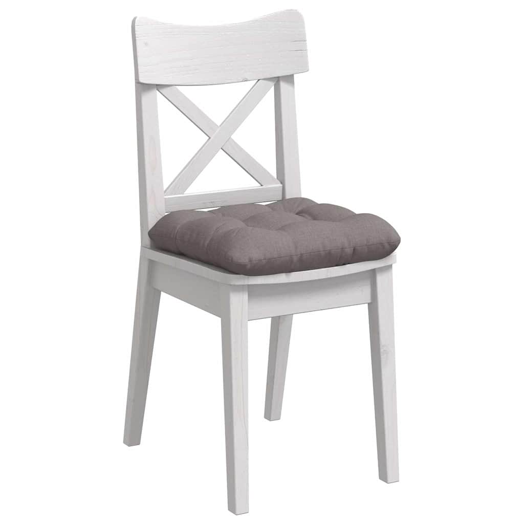 Sitzkissen 4 Stk. Stoff Taupe 40 x 40 x 12 cm