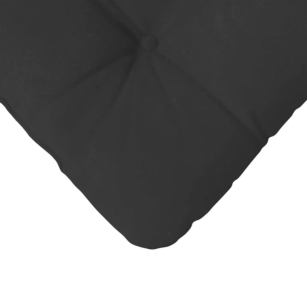 Sitzkissen 4 stk. Mikrofaserstoff Schwarz 40 x 40 cm