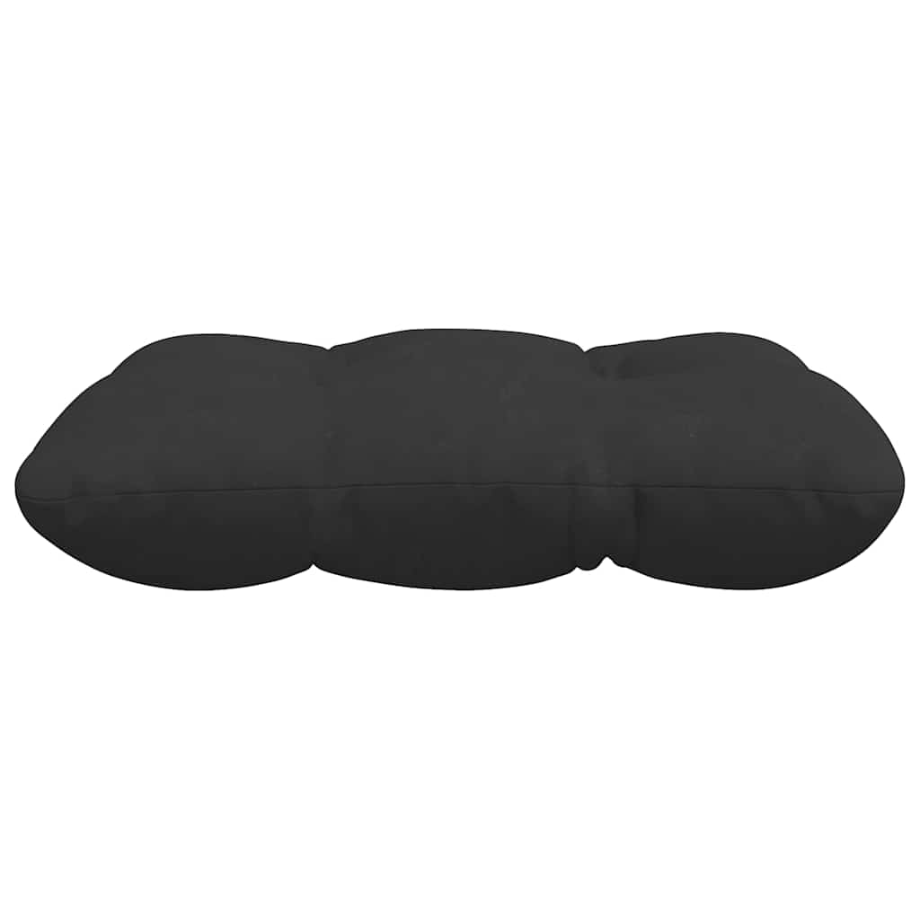 Sitzkissen 4 stk. Mikrofaserstoff Schwarz 40 x 40 cm
