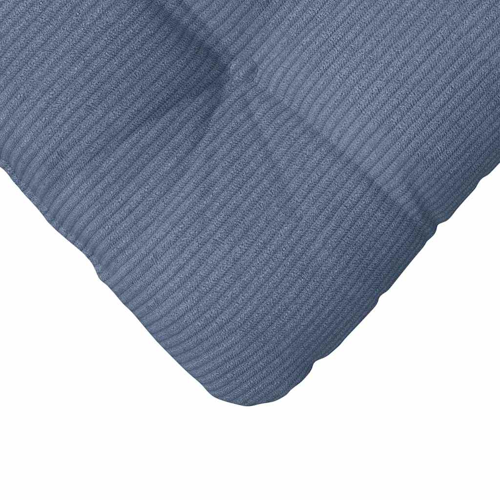 Sitzkissen 4 stk. Cordstoff Blau 40 x 40 cm