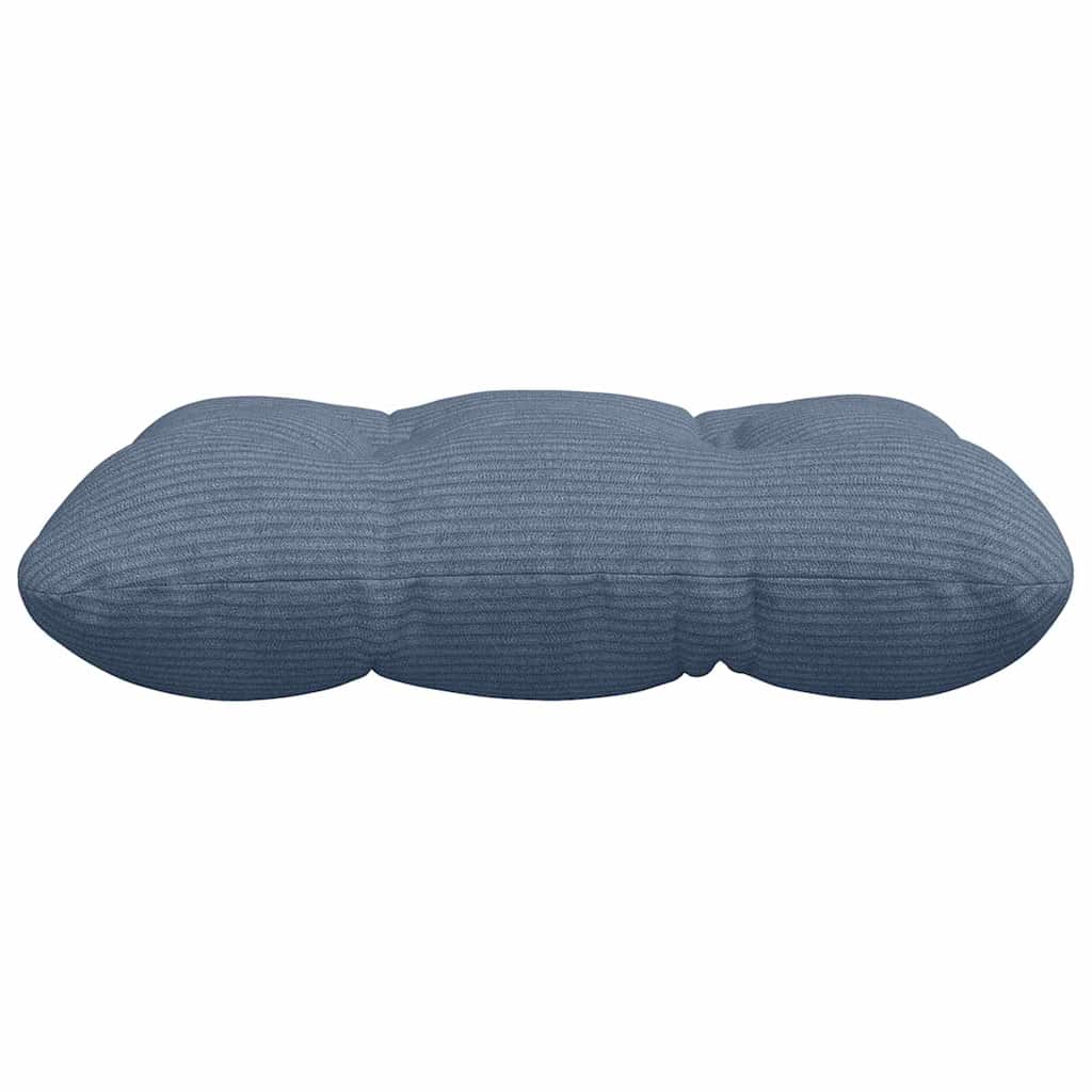 Sitzkissen 4 stk. Cordstoff Blau 40 x 40 cm
