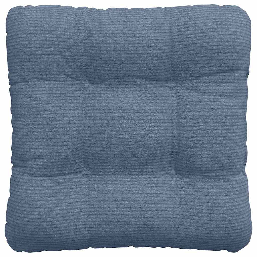 Sitzkissen 4 Stk. Cordstoff Blau 40 x 40 cm