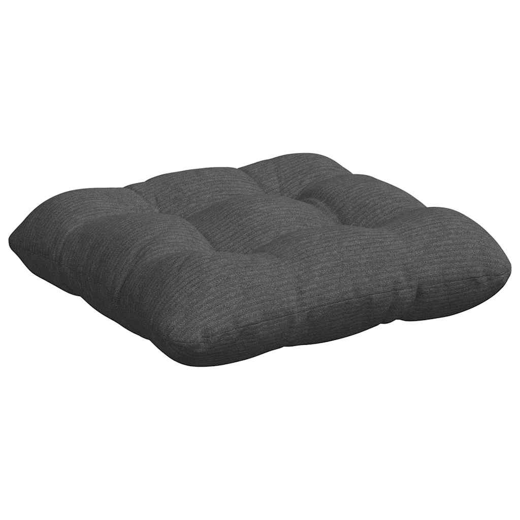 Sitzkissen 4 stk. Cordstoff Dunkelgrau 45 x 45 cm