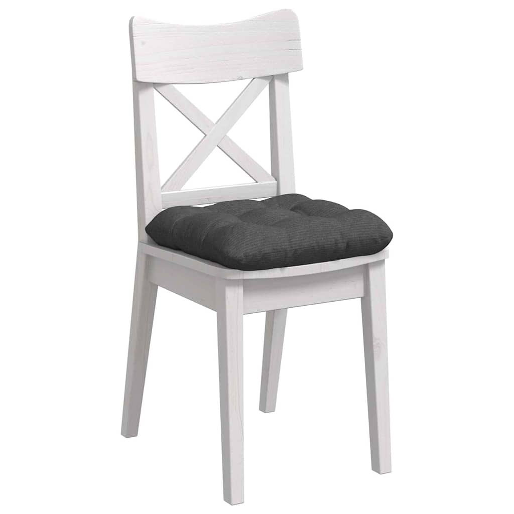 Sitzkissen 4 stk. Cordstoff Dunkelgrau 45 x 45 cm