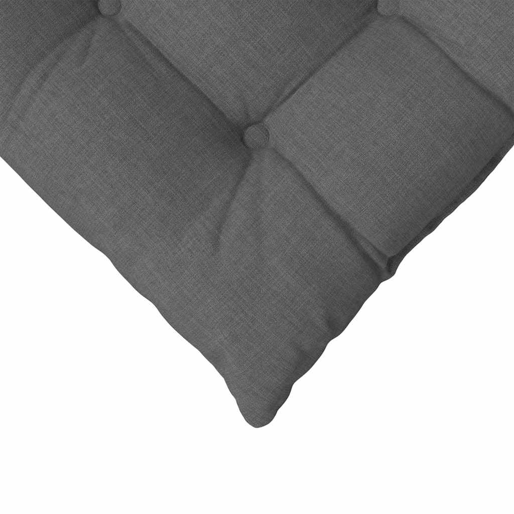 Sitzkissen 4 stk. Stoff Dunkelgrau 40 x 40 x 6 cm