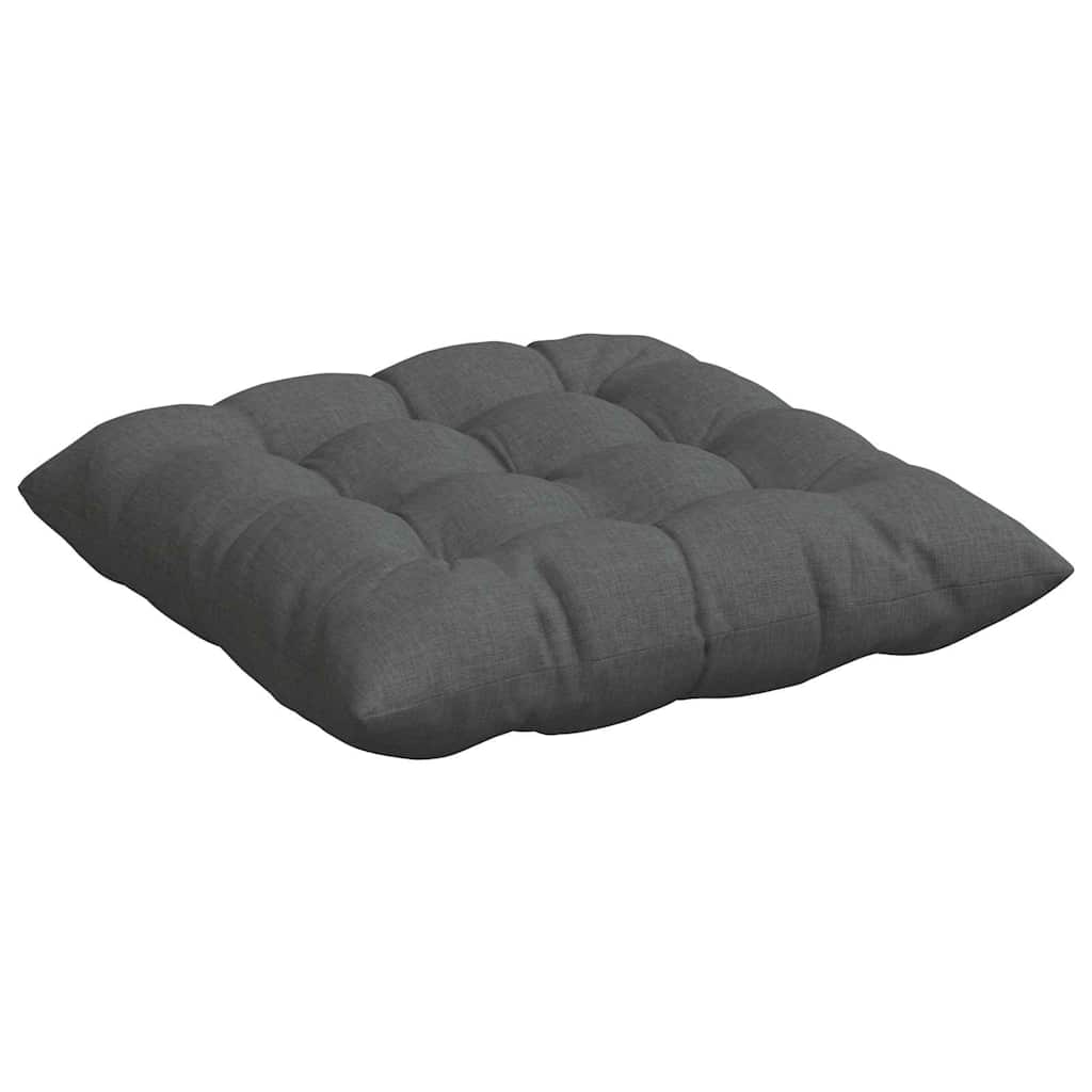 Sitzkissen 4 stk. Stoff Dunkelgrau 40 x 40 x 6 cm