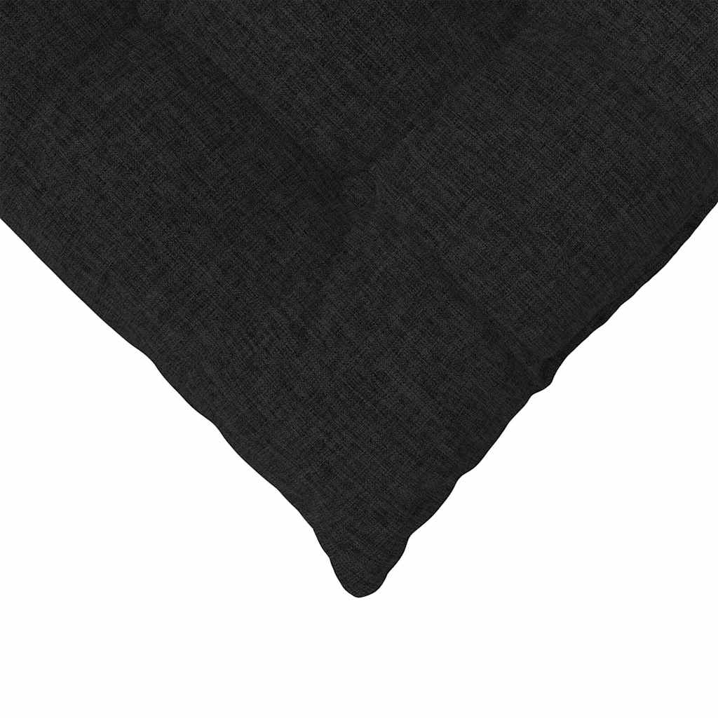 Sitzkissen 4 stk. Stoff Schwarz 40 x 40 x 6 cm
