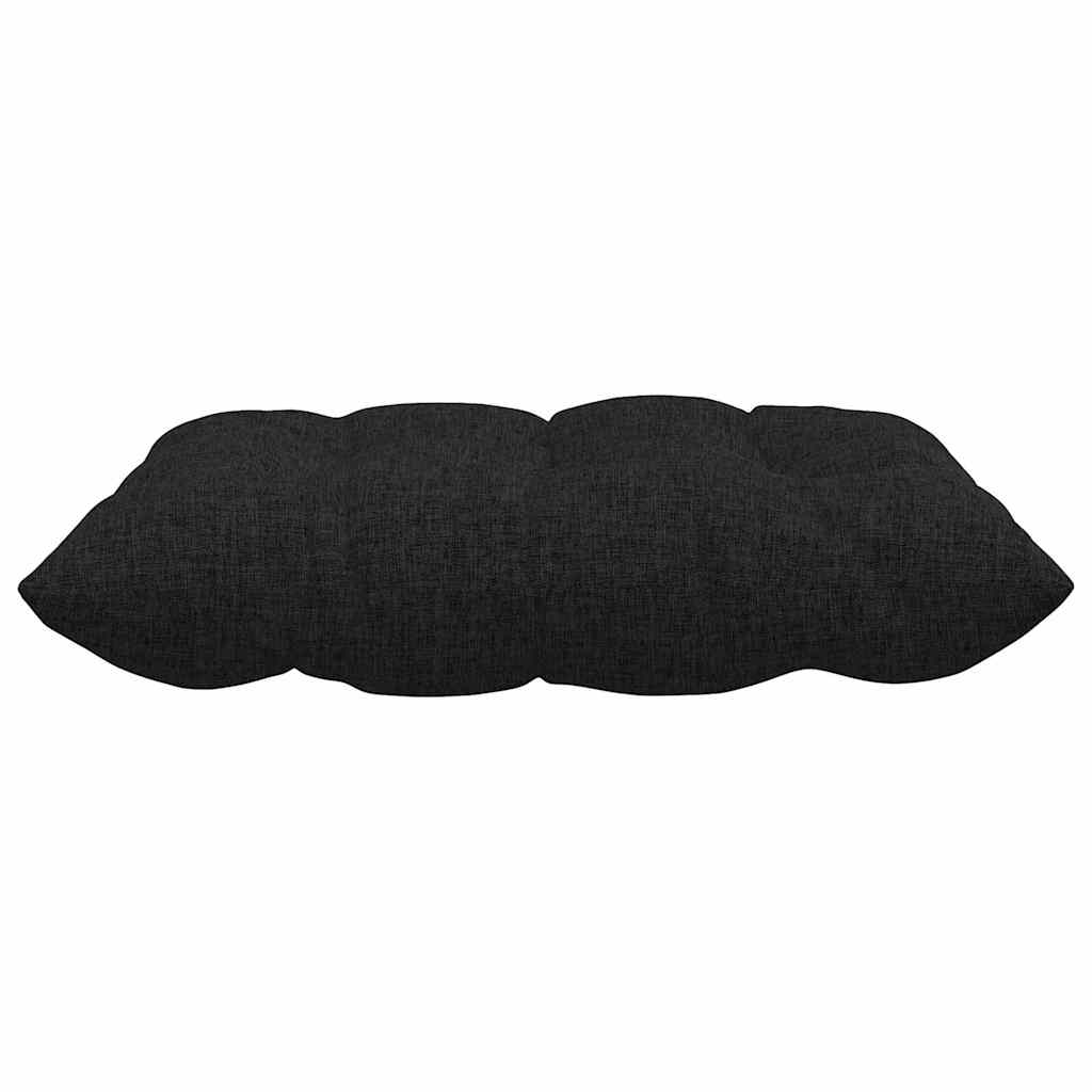 Sitzkissen 4 stk. Stoff Schwarz 40 x 40 x 6 cm