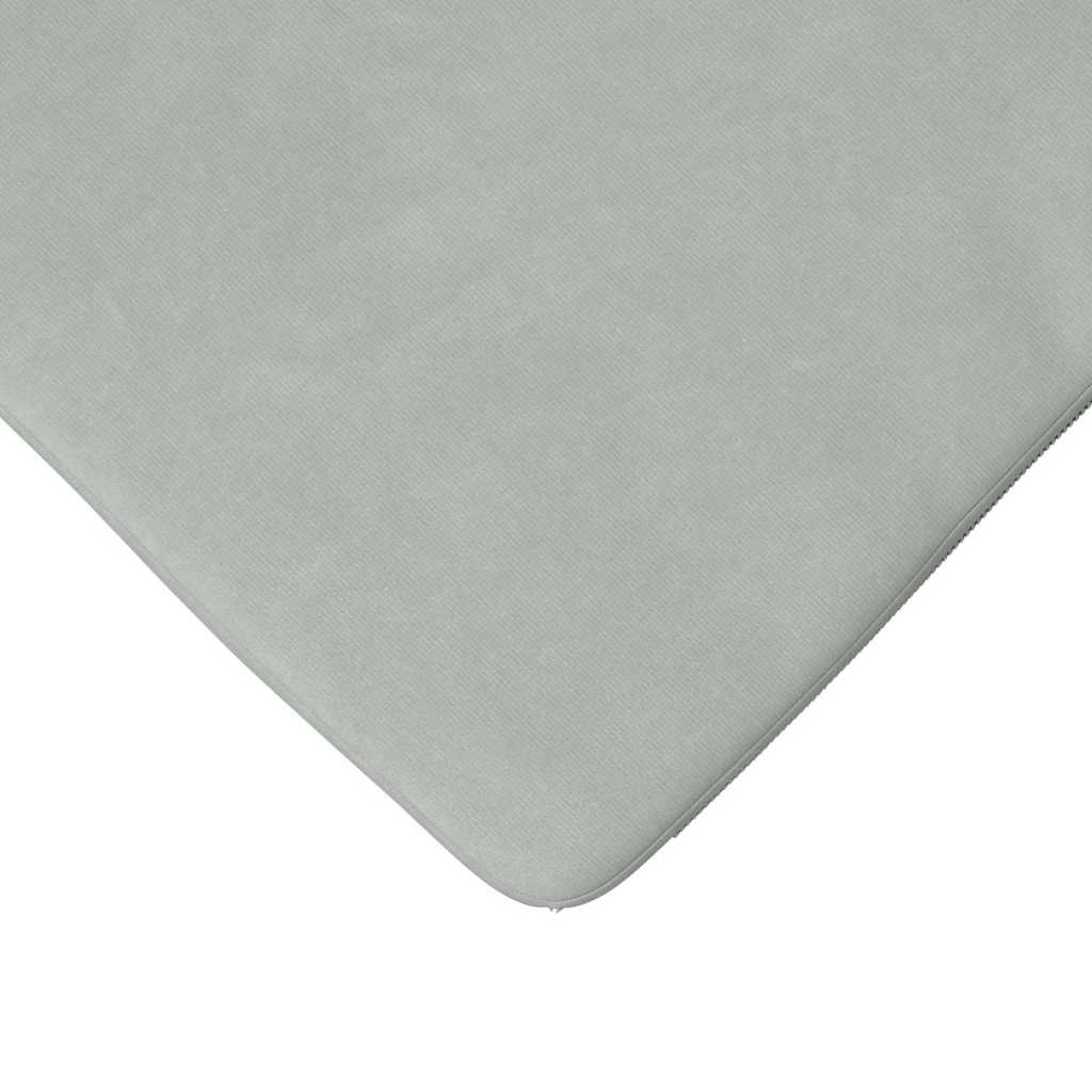 Sitzkissen 4 stk. Samt Hellgrau 40 x 40 x 3 cm