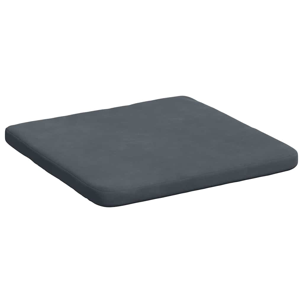 Sitzkissen 4 stk. Samt Dunkelgrau 40 x 40 x 3 cm