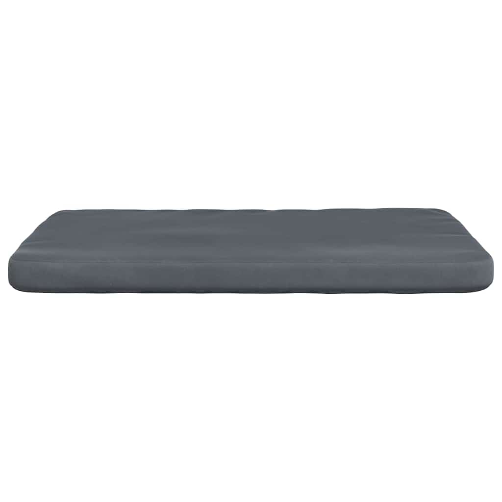 Sitzkissen 4 stk. Samt Dunkelgrau 40 x 40 x 3 cm
