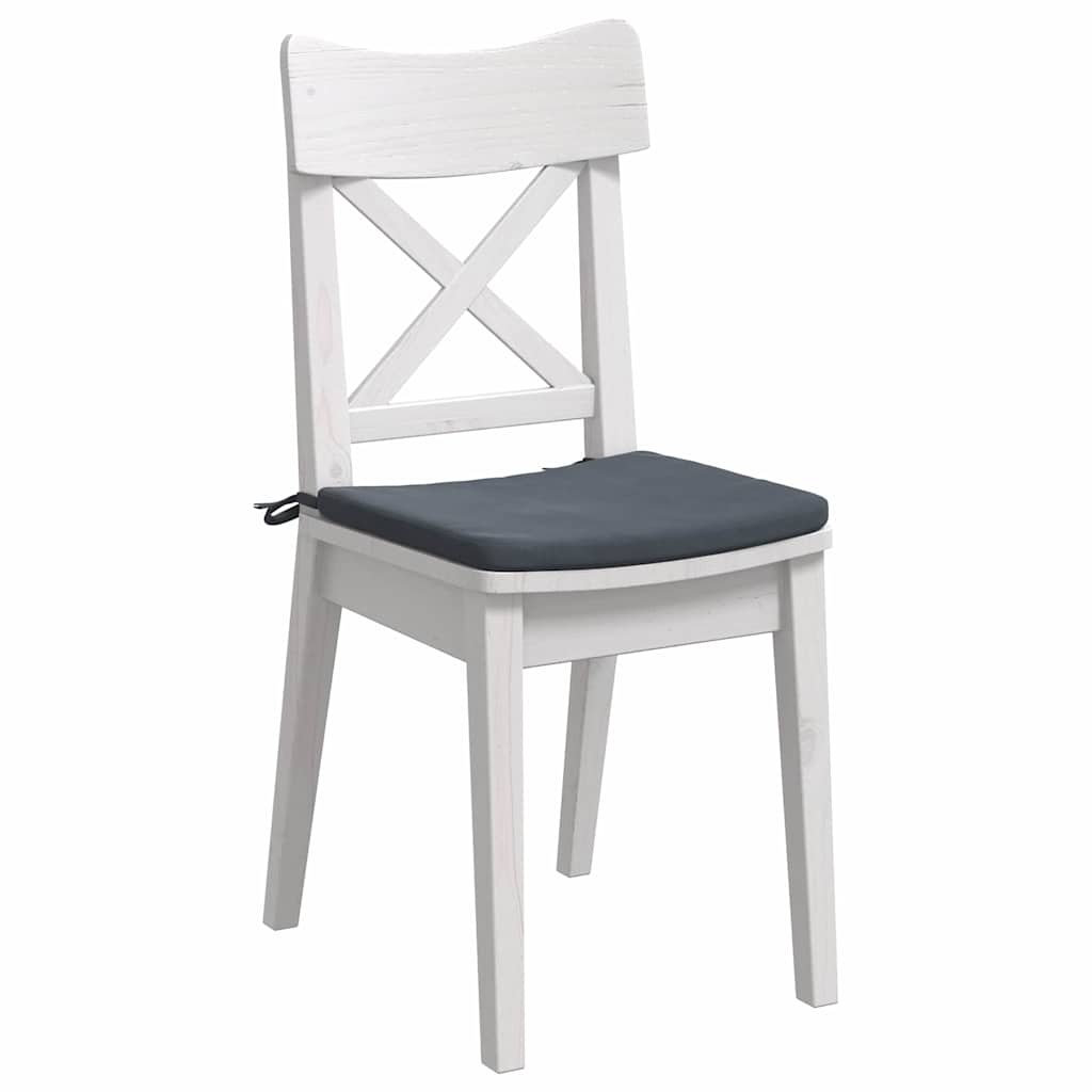 Sitzkissen 4 stk. Samt Dunkelgrau 40 x 40 x 3 cm
