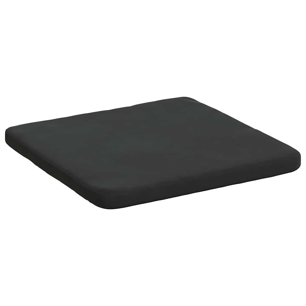 Sitzkissen 4 stk. Samt Schwarz 40 x 40 x 3 cm