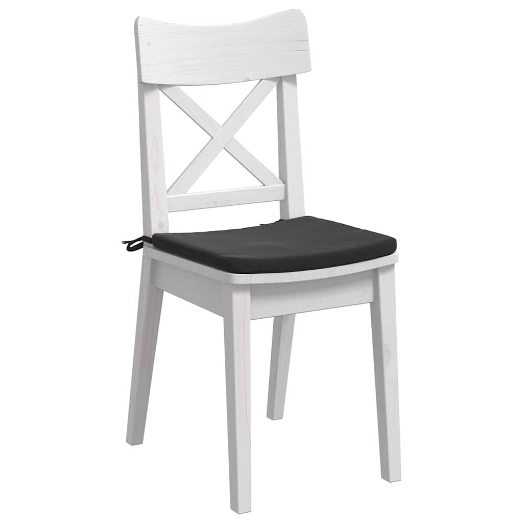 Sitzkissen 4 stk. Samt Schwarz 40 x 40 x 3 cm