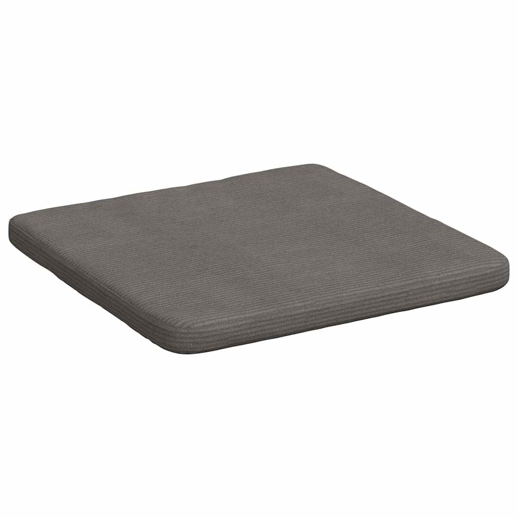 Sitzkissen 4 stk. Cordstoff Hellgrau 40 x 40 x 3 cm