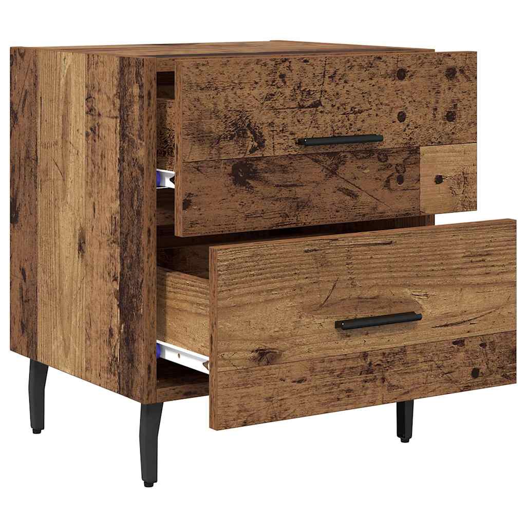 Nachttisch 2 stk. Altholz 40 x 35 x 47,5 cm Holzwerkstoff