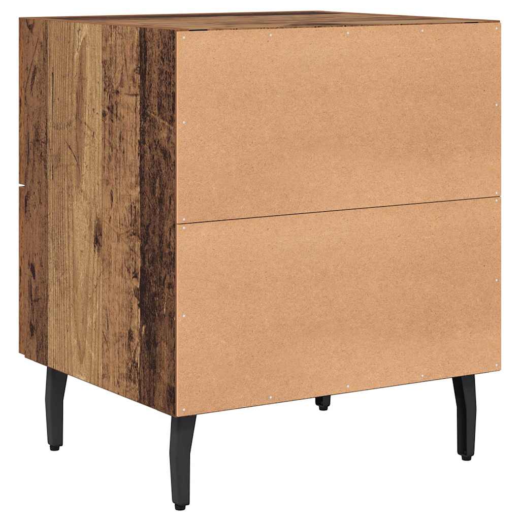 Nachttisch 2 stk. Altholz 40 x 35 x 47,5 cm Holzwerkstoff