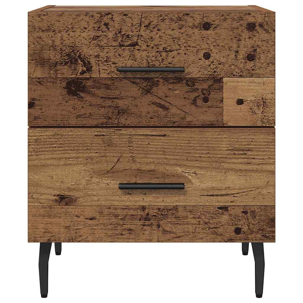 Nachttisch 2 stk. Altholz 40 x 35 x 47,5 cm Holzwerkstoff