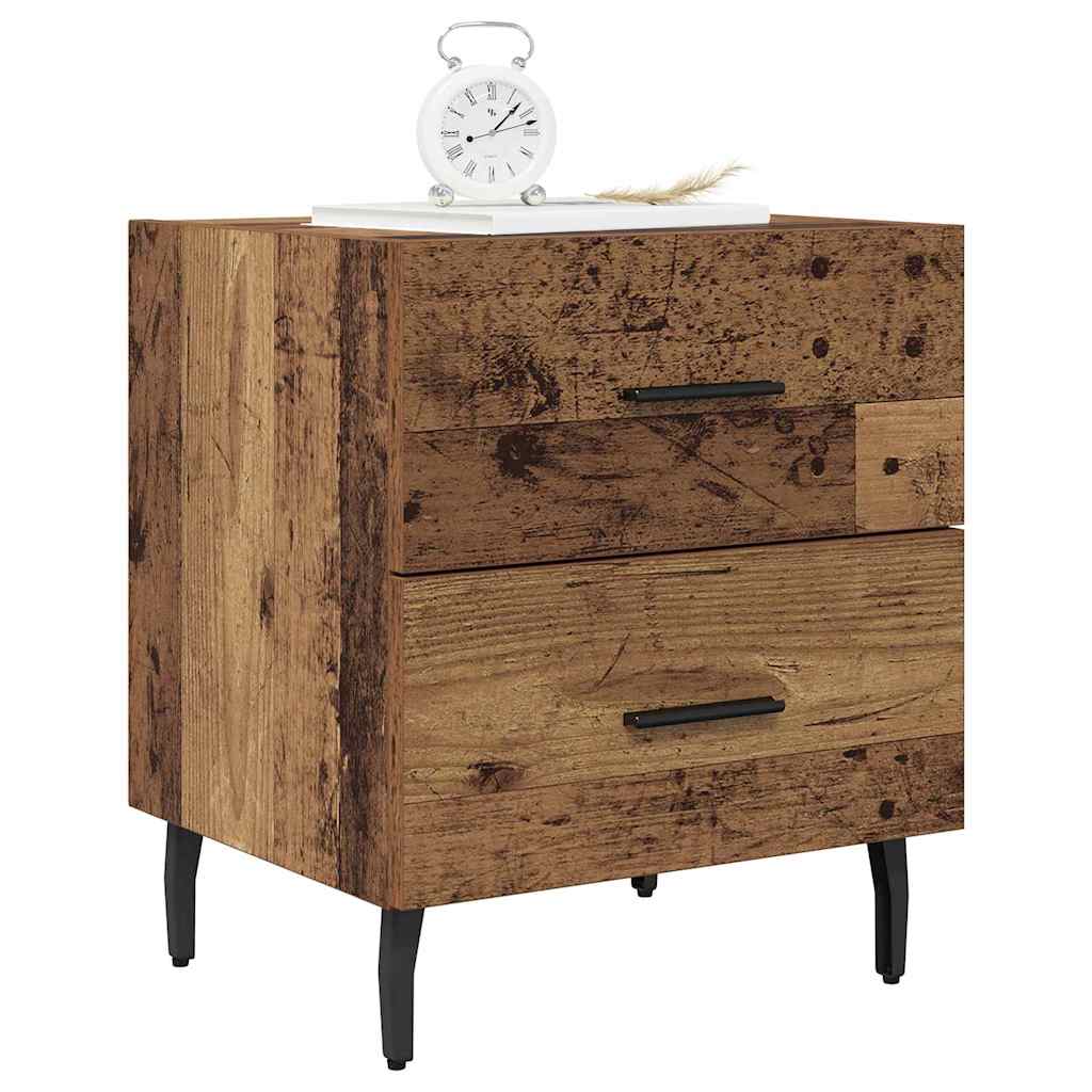 Nachttisch 2 stk. Altholz 40 x 35 x 47,5 cm Holzwerkstoff