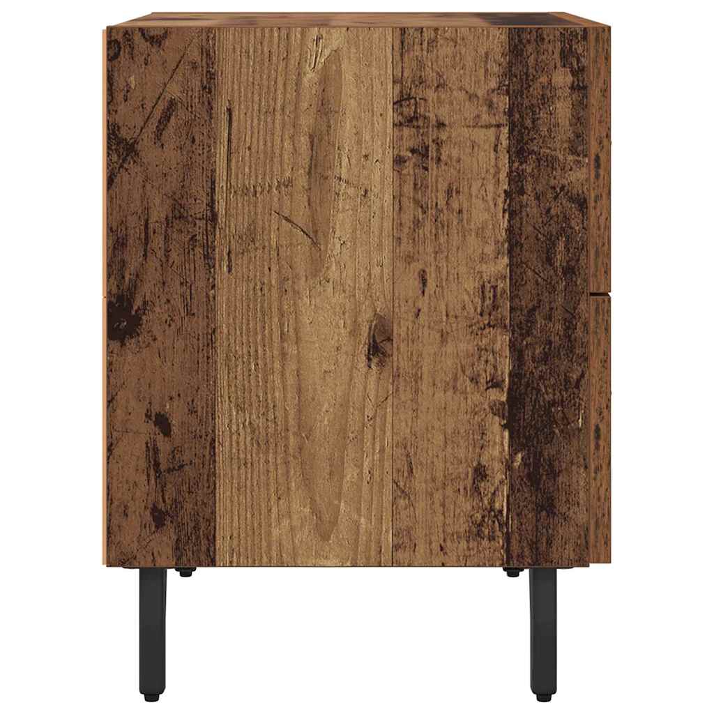Nachttisch 2 stk. Altholz 40 x 35 x 47,5 cm Holzwerkstoff