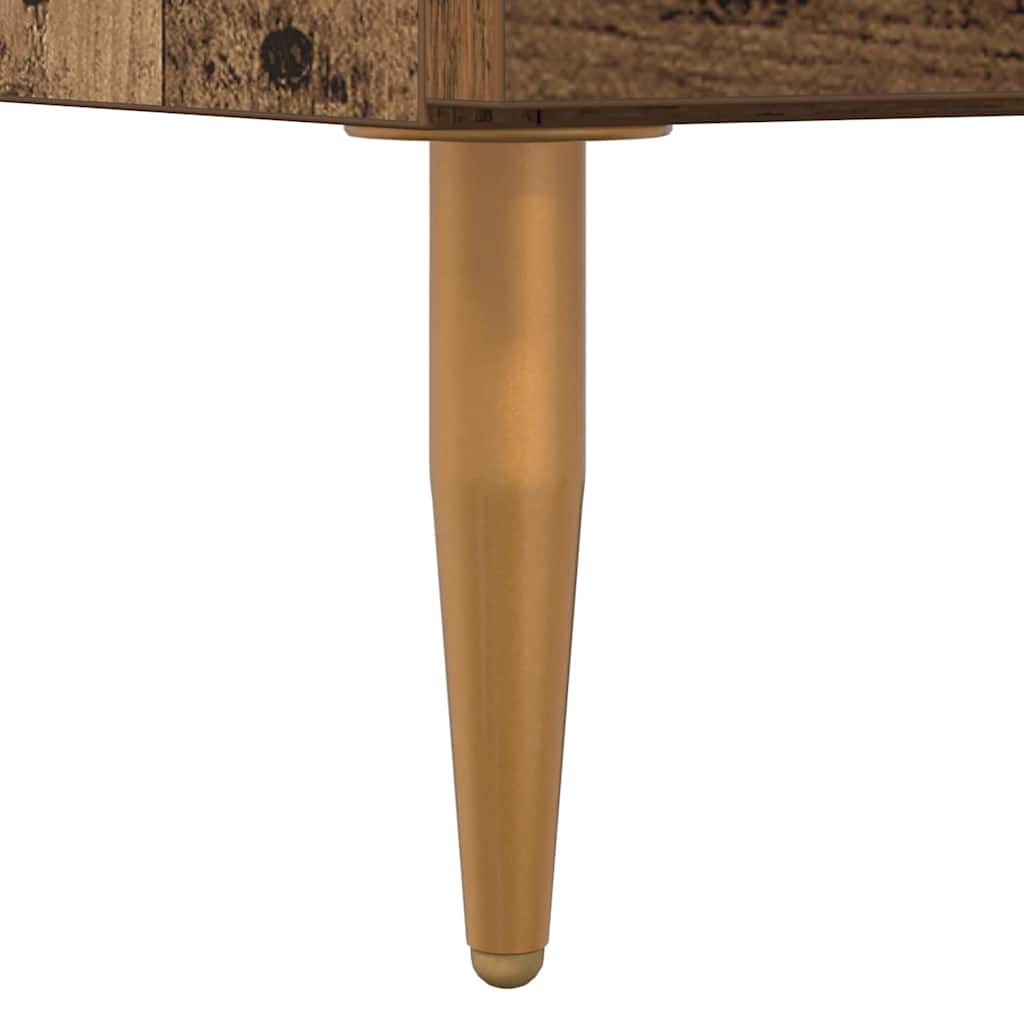 Nachttisch 2 Stk. Altholz 40 x 35 x 47,5 cm Holzwerkstoff