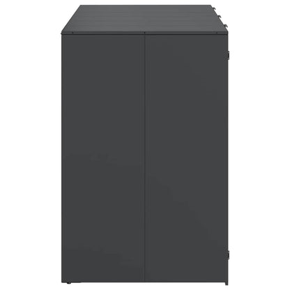 Mülltonnenbox für 3 Behälter Stahl Anthrazit