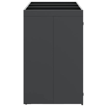 Mülltonnenbox für 3 Behälter Stahl Anthrazit