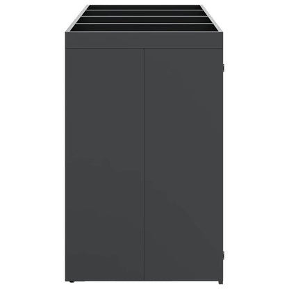 Mülltonnenbox für 4 Behälter Stahl Anthrazit
