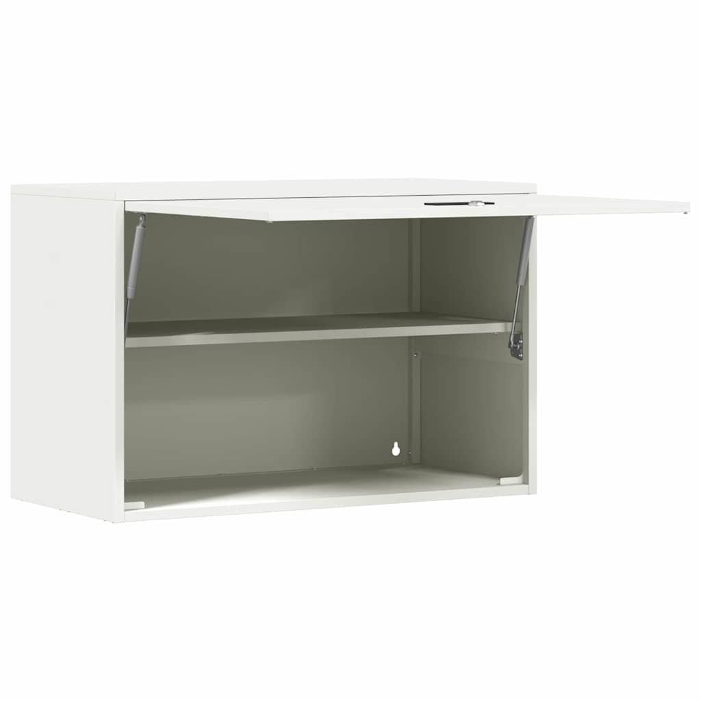 Wandschrank für die Garage mit Gasdrucklift-Tür Weiß