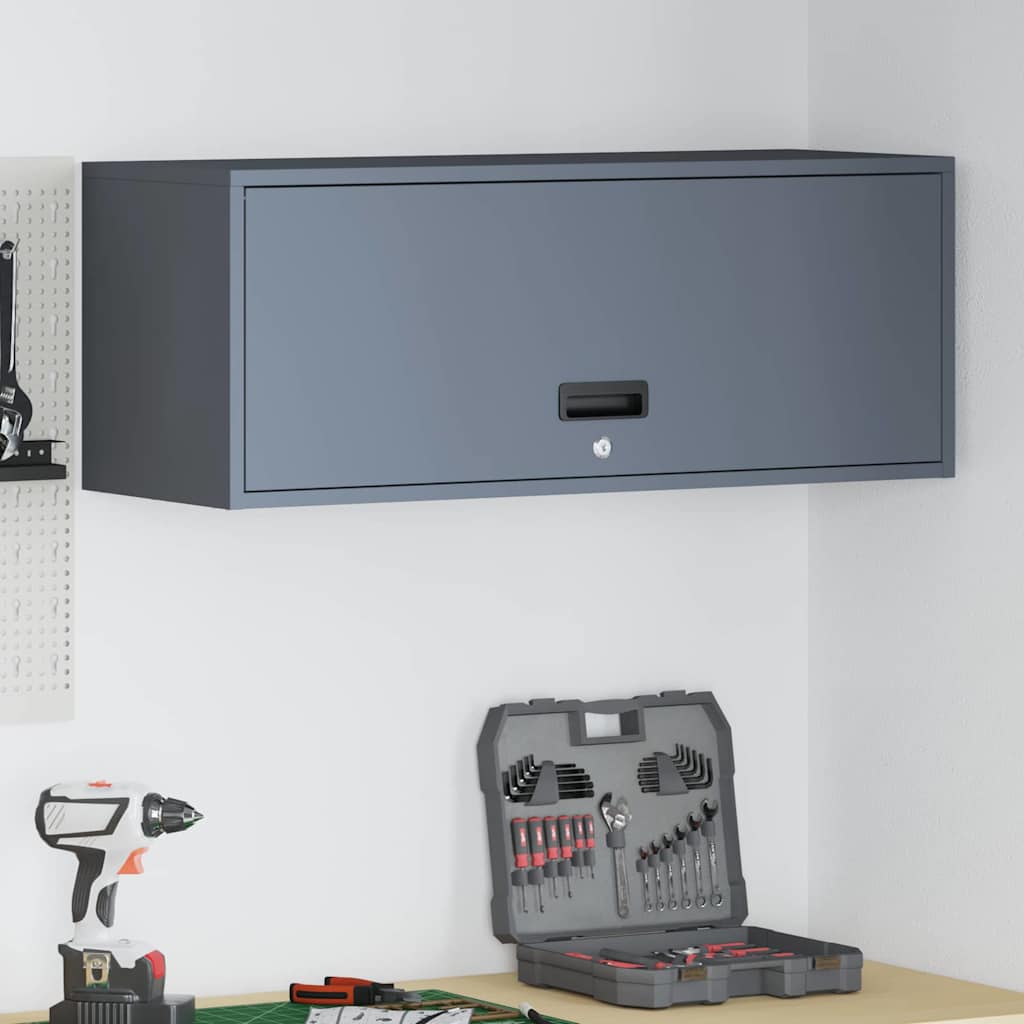 Wandschrank für die Garage mit Gasdrucklift-Tür Anthrazit
