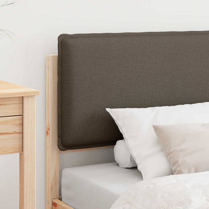 Bettgestell mit gepolstertem Kopfteil Taupe 90 x 200 cm