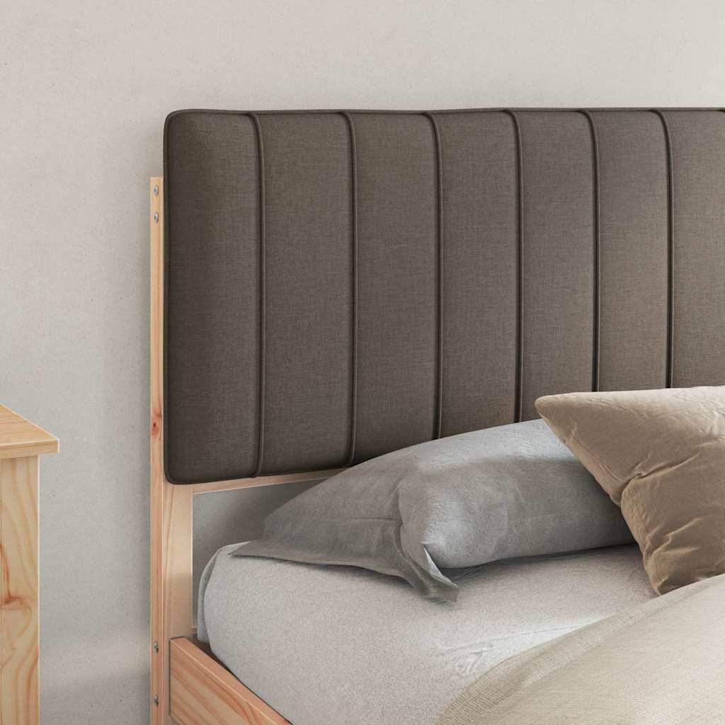 Bettgestell mit gepolstertem Kopfteil Taupe 180 x 200 cm