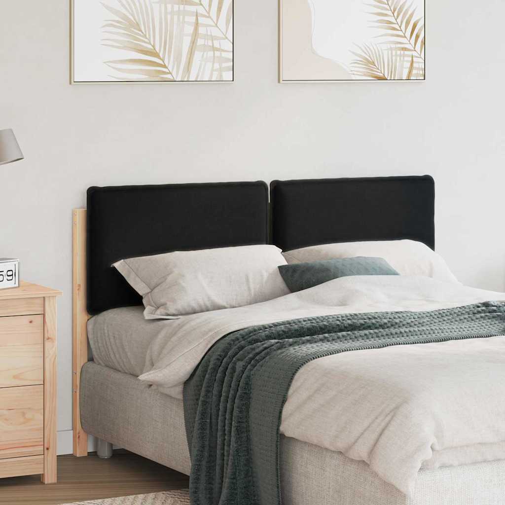 Gepolstertes Kopfteil mit Kopfteil Natürlich und Schwarz 120 cm