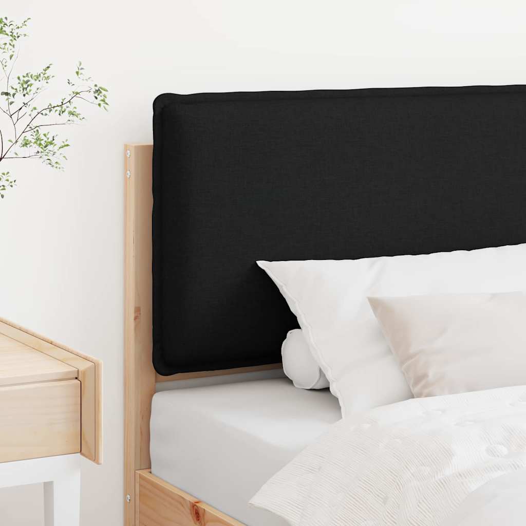 Gepolstertes Kopfteil mit Kopfteil Natürlich und Schwarz 90 cm