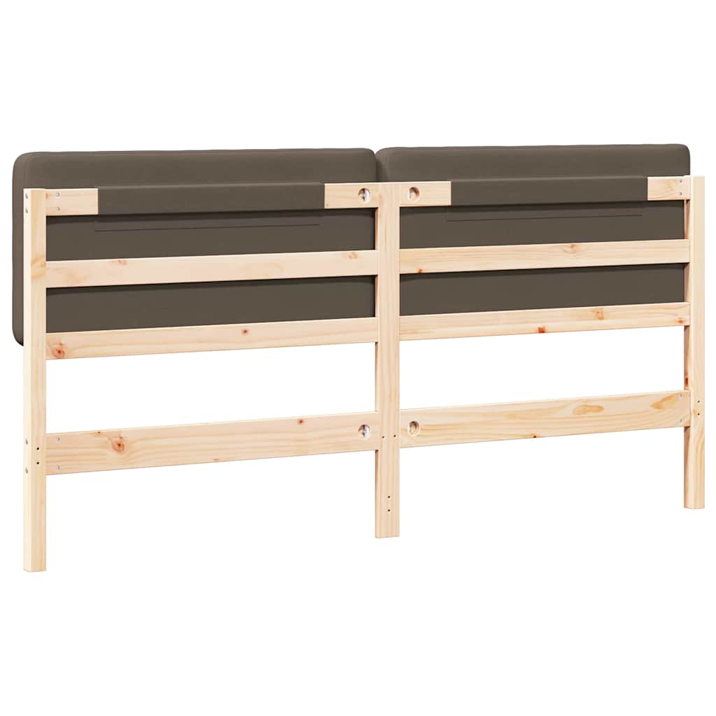 Gepolstertes Kopfteil mit Kopfteil Braun und Taupe 180 cm