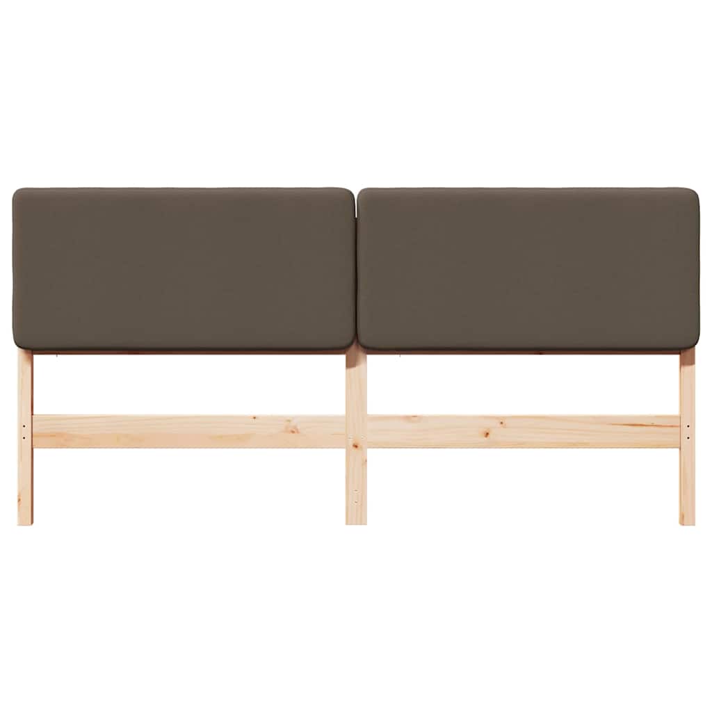 Gepolstertes Kopfteil mit Kopfteil Braun und Taupe 180 cm