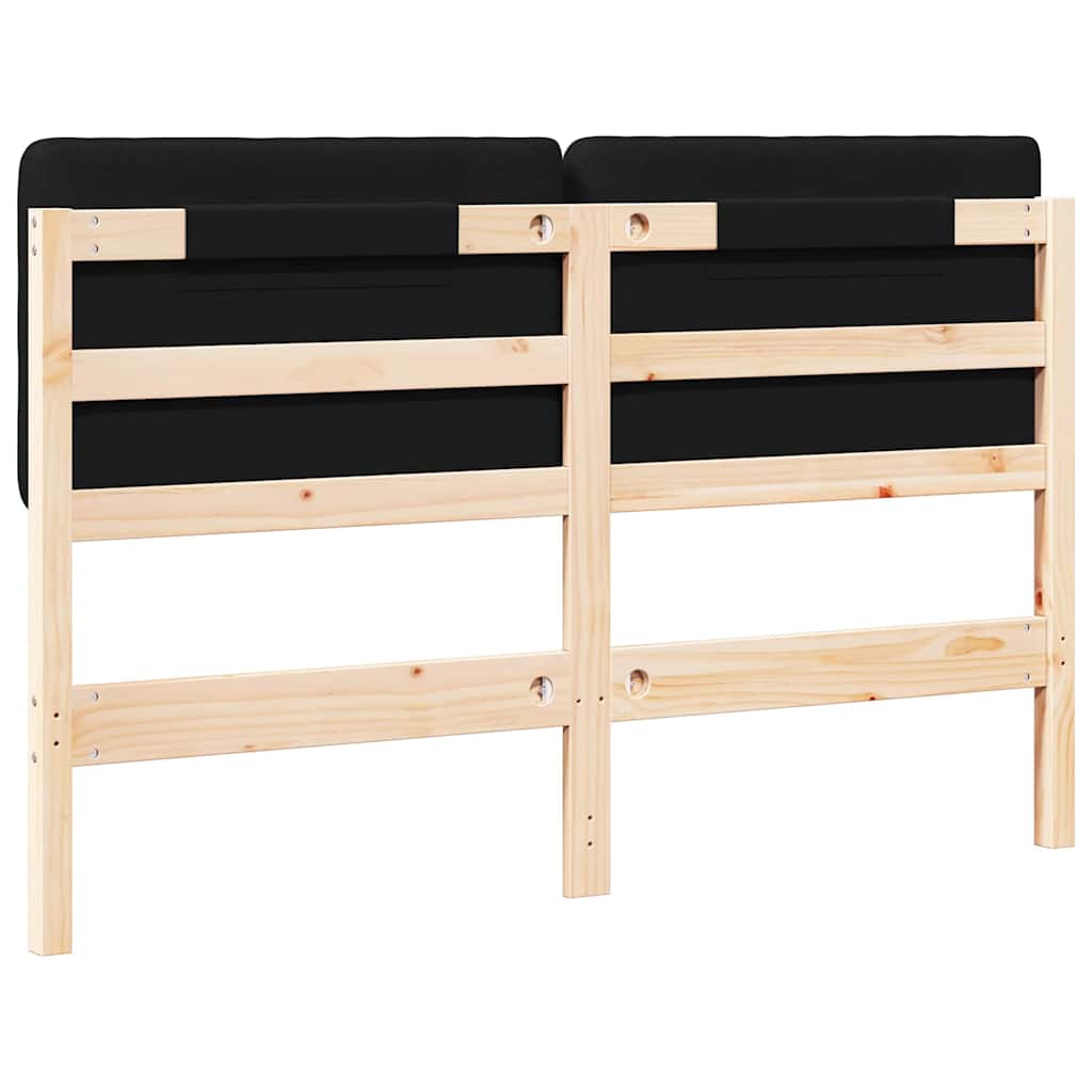 Gepolstertes Kopfteil mit Kopfteil Braun und Schwarz 140 cm