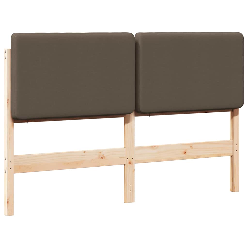 Gepolstertes Kopfteil mit Kopfteil Braun und Taupe 140 cm