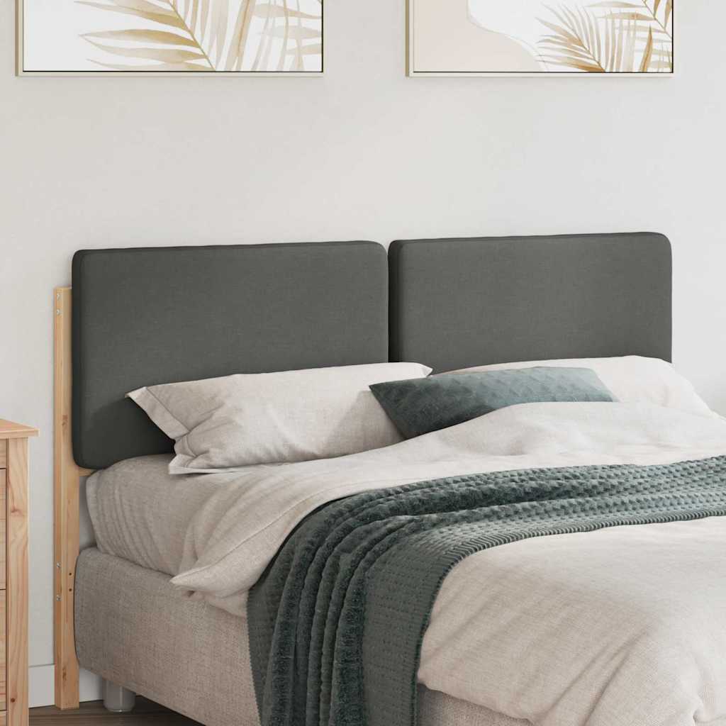 Gepolstertes Kopfteil mit Kopfteil Braun und Hellgrau 120 cm