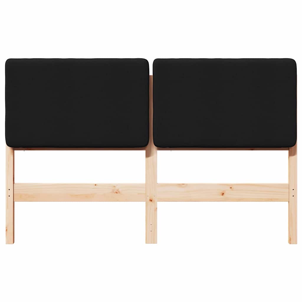 Gepolstertes Kopfteil mit Kopfteil Braun und Schwarz 120 cm