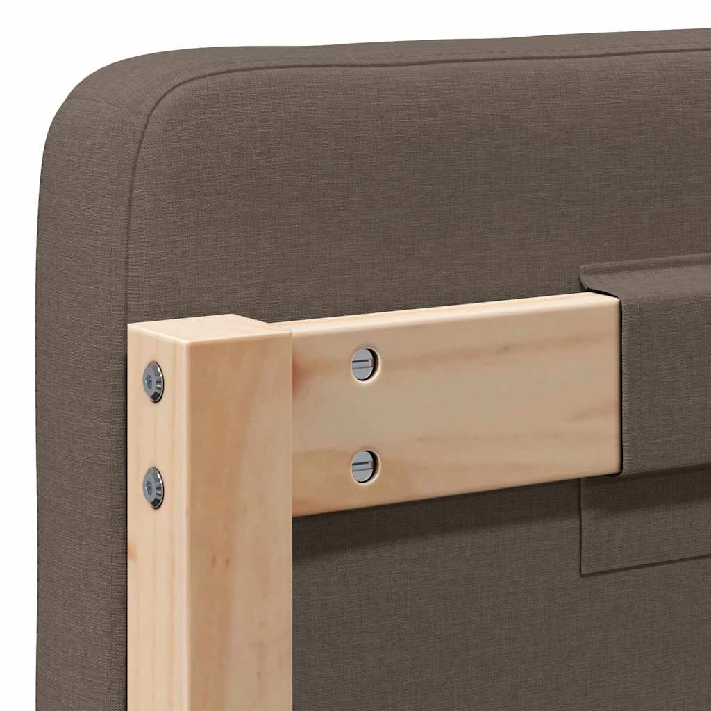 Gepolstertes Kopfteil mit Kopfteil Braun und Taupe 120 cm