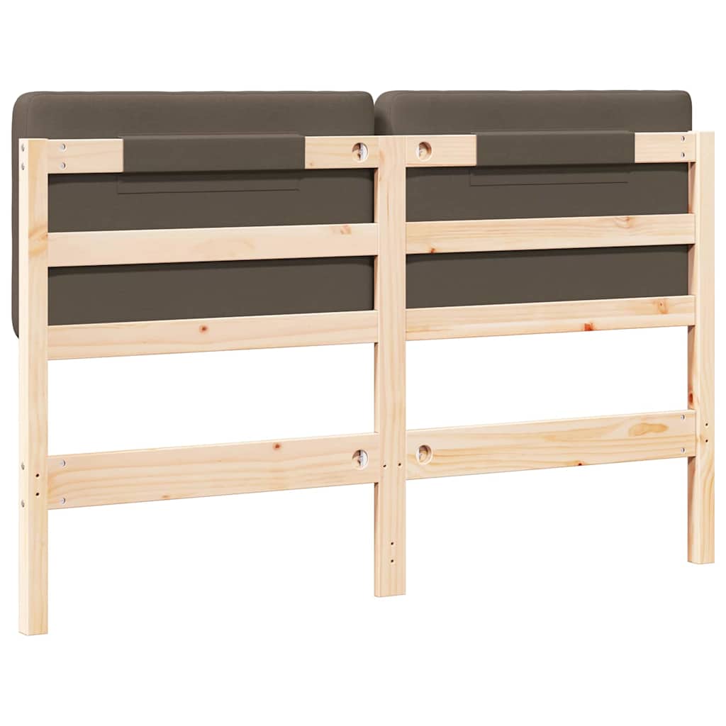 Gepolstertes Kopfteil mit Kopfteil Braun und Taupe 120 cm